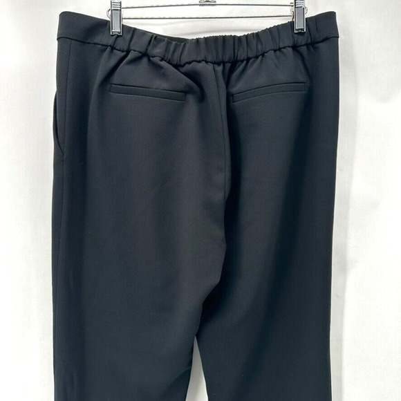 R | Label The Reset Large Dress Pants Black Pull-on Quiet Luxury Caspule Office - Picture 4 of 12
